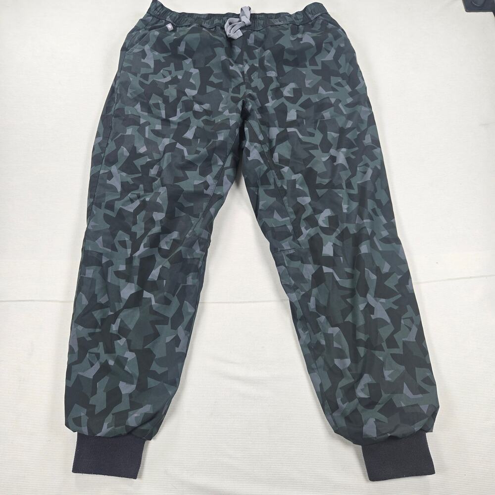 Figs Tansen Jogger Scrub Pants Limited Edition Geometric Bonsai Camo Size Large